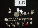 SILVER, (RRP $489) 147 12 x ASSORTED CHARMS, DISC