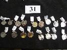 17 x ASSORTED BREAK CHARMS, STERLING SILVER,