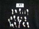 37 17 x ASSORTED SPORTING CHARMS, CRICKET BAT, TENNIS