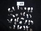 LARGE QUANTITY ASSORTED CHARMS, CROSSES, ANKH CHARMS &