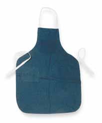 are electronically heat sealed for strength. Nylon ties secure apron. Edges are nylon serged. 45" x 35" size. /Pkg. 1N866 Package of 12 $33.