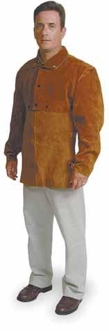 Safety 163 Welding and Leg Protection 5T176 Cape Sleeve 30" Jacket Made with premium cowhide. Offers comfortable full leather protection in a waist length jacket.