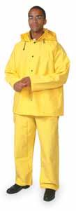 Safety 167 Breeze Flame Retardant Rainwear Seals out rain and water, but lets air circulate Lightweight, durable weave nylon material is coated with polyurethane on the inside for a moisture barrier