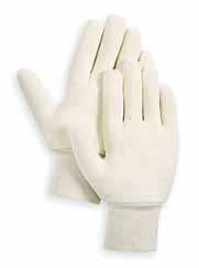 5AX05 Large $1.63 Fleece-Lined Brown Jersey Gloves Slip-on, gunn cut 9-oz.