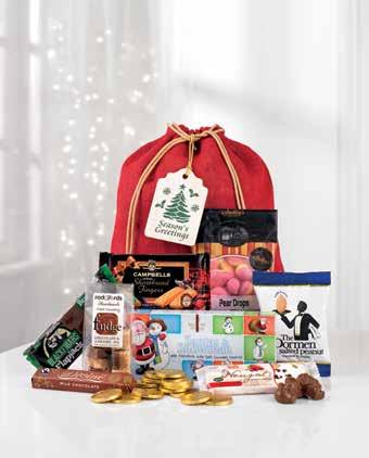 99 Code FX04291G Luxury Christmas Basket Contains Barfield Bakery mince pies (3 pack), Furniss traditionally baked shortbread fingers, 150g Gold Crown mini cherry & flaked almond loaf, Kintu cabernet