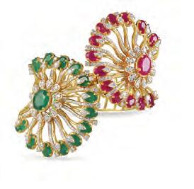 Coloured stone jewellery is gaining popularity and so are jhumkis. Also, rings costing up to Rs.30,000 are an eternal favourite.