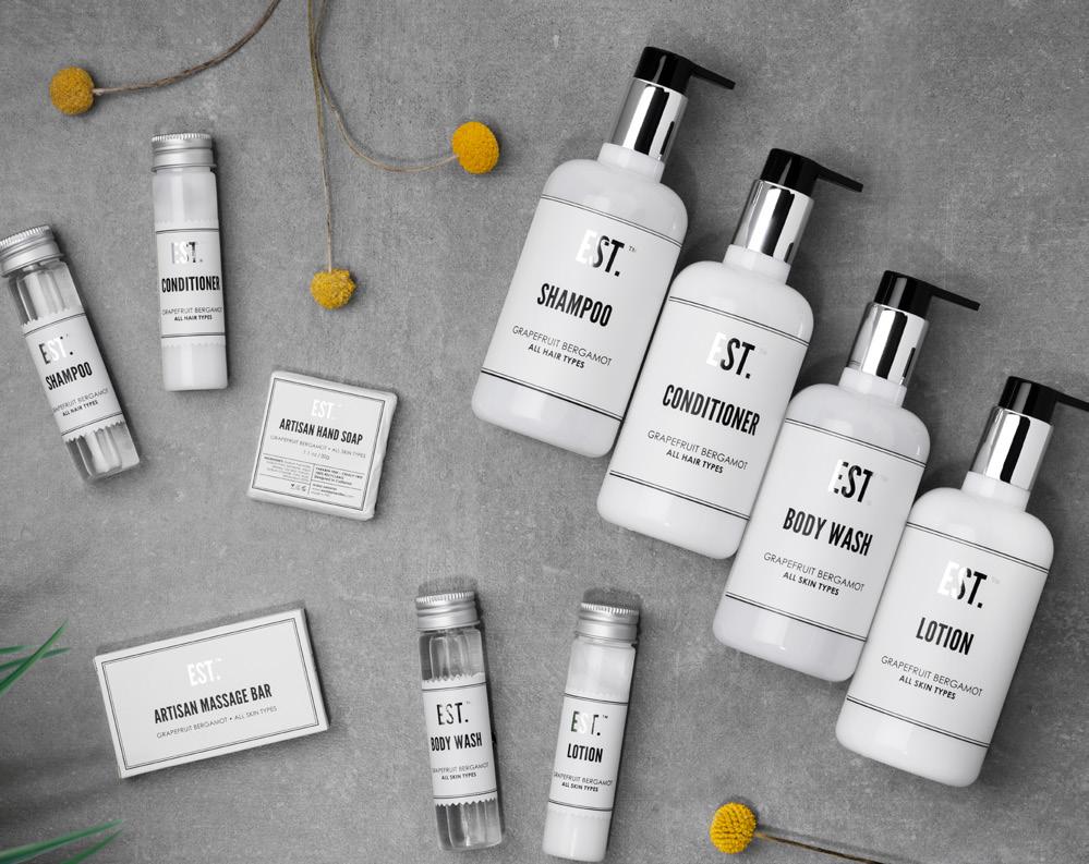 The formulations are incredibly high; fragrance is a beautiful Grapefruit-Bergamot made with all natural oils, and products offer sleek, modern and elegant packaging and design.