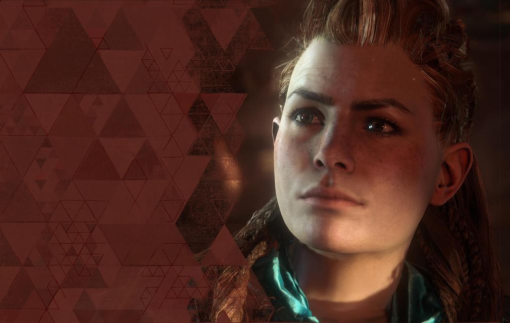 Aloy s culture can only make simple tools, so the construction of her clothes is fairly simple. Stitching should be primitive and limited to simple techniques, such as whip-stitching.
