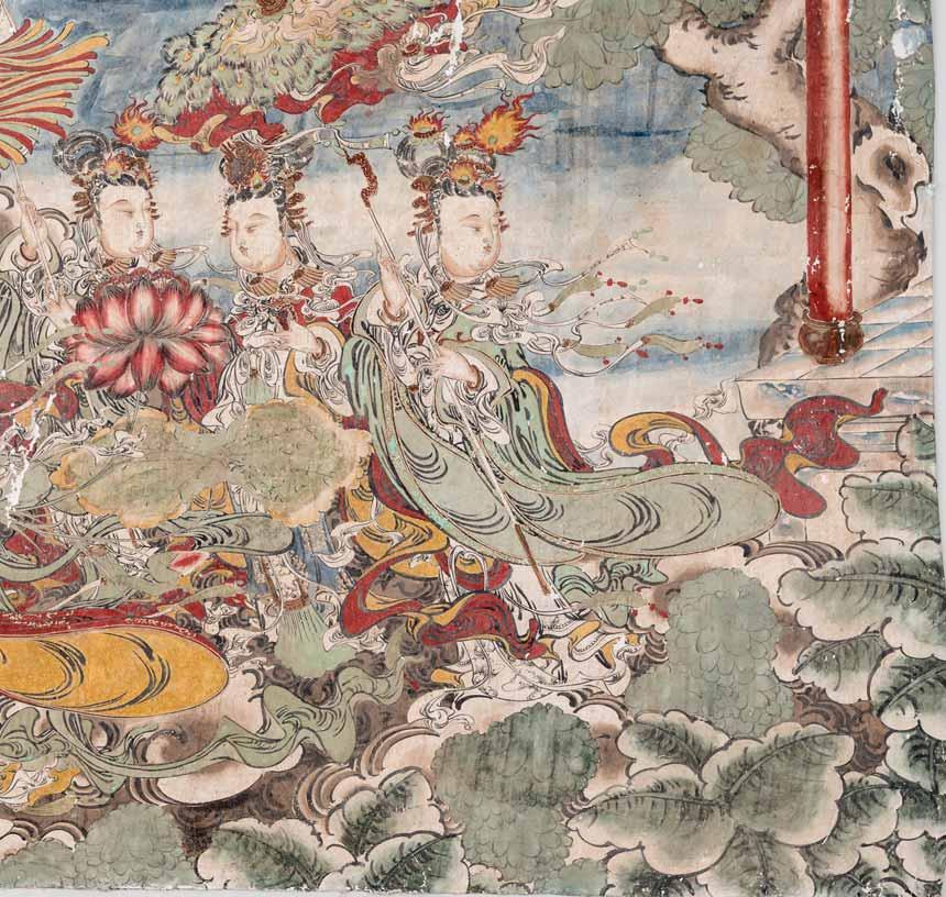 in the Song (960-1279), Jin (1115-1234) and early Ming (1368-1644) periods in form of temple frescoes.