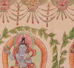This type of banner was displayed outdoors, often on the walls of a temple, during