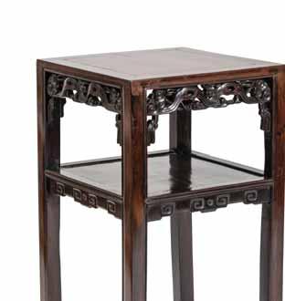 150 A VERY HEAVY HARDWOOD LOW TABLE, QING DYNASTY Made of several jointed pieces of dark and massive hardwood, with a good patina. This wood will not swim in water.