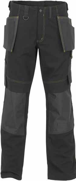 CHEADLE Trade Trouser D-WP / D-WQ Rear belt loop Tool pocket Front holster pockets in durable Oxford fabric Reinforced thigh pocket with fastening Reinforced, top loading, adjustable kneepad pockets