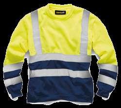 HV040 Hi-Vis Two-Tone Sweatshirt Hi-Vis Combi Coloured Sweatshirt Certified to EN ISO 20471:2013 Class 2