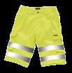 pockets with velcro fastening Two pant/hip pockets Retro-reflective silver hi viz tape This item