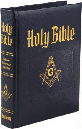 KJV translation, gold-gilded pages, Masonic Beliefs and Creed, and Biblical index to Freemasonry.