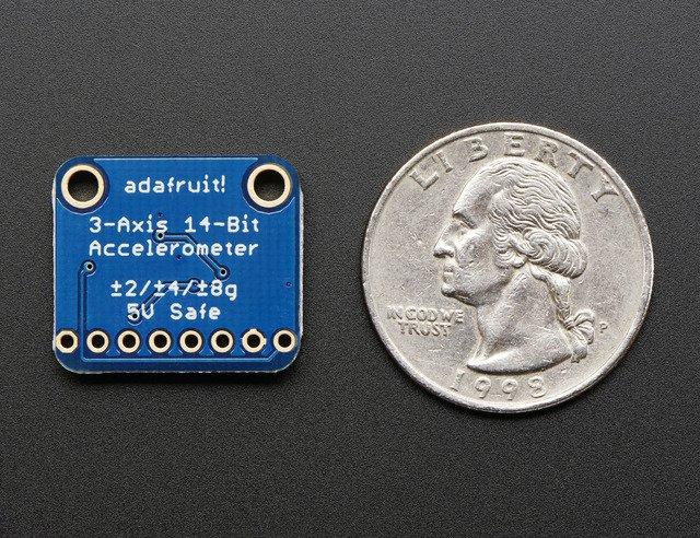 This sensor communicates over I2C so you can share it with a bunch of other sensors on the same two I2C pins. There's an address selection pin so you can have accelerometers share an I2C bus.