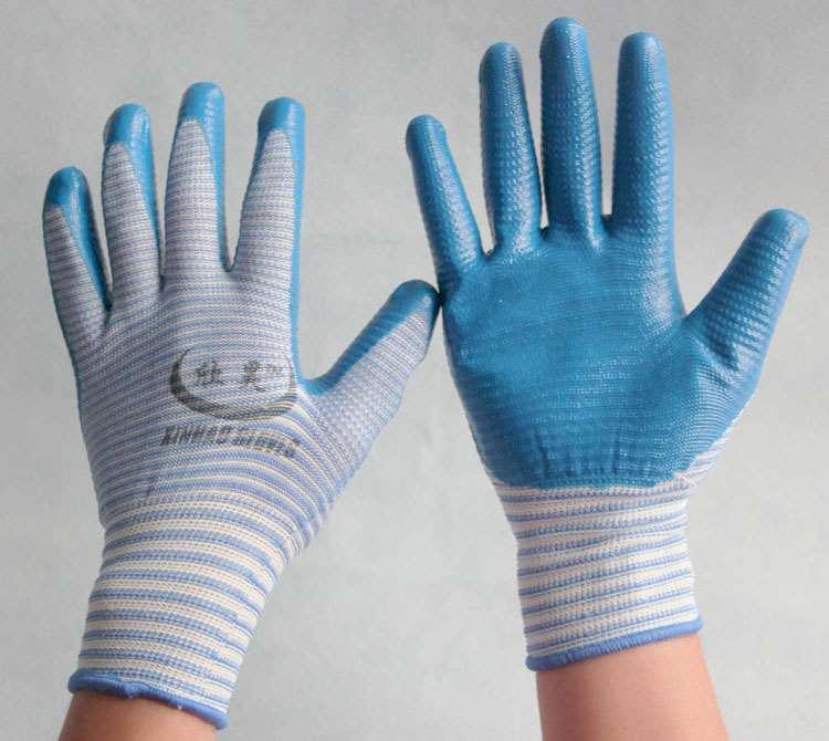 MAXN052 U3 zebra nitrile coated nylon gloves U3 7/8/9/10 480