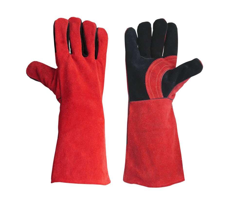MAXW081 16 Pulgadas cow split leather welding gloves with
