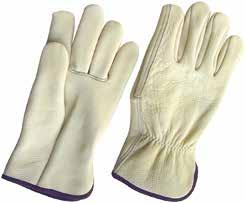 1.2.4.7 PPE/Hand protection/leather/driver 7100 7300 Driver glove *Genuine leather, beige color, keystone thumb.