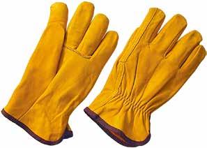7430 Driver glove *Genuine cow leather, golden color, straight thumb.