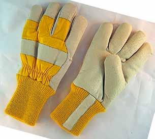 1133 Please specify leather quality, glove size, & color of fabric. Leather palm winter glove *Beige color pig grain leather palm in rigger style. *Leather quality: A/B grade in medium weight.