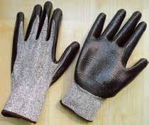 Cut resistance glove, knit structure *Material: Stainless steel.