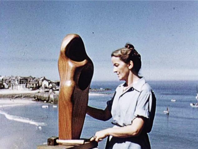 Barbara Hepworth at Pace March 9 April 21 Film still from Figures in a Landscape, 1953.