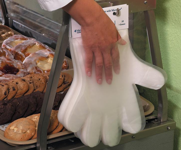Disposable Poly Gloves DISPOSABLE POLY GLOVES Polyethylene gloves are loose fitting gloves that are perfect when frequent changes are required.