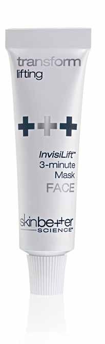 transform lifting InvisiLift 3-minute Mask FACE HD Ready skin in just minutes Patented InvisiLift technology creates an invisible micro-lifting network that instantly reduces the look of fines lines,