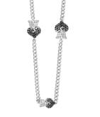 Fine Curb Link Necklace Q52-5169W NATURAL PEARL NECKLACE W/SILVE ROSES 26" Q52-5171W NATURAL