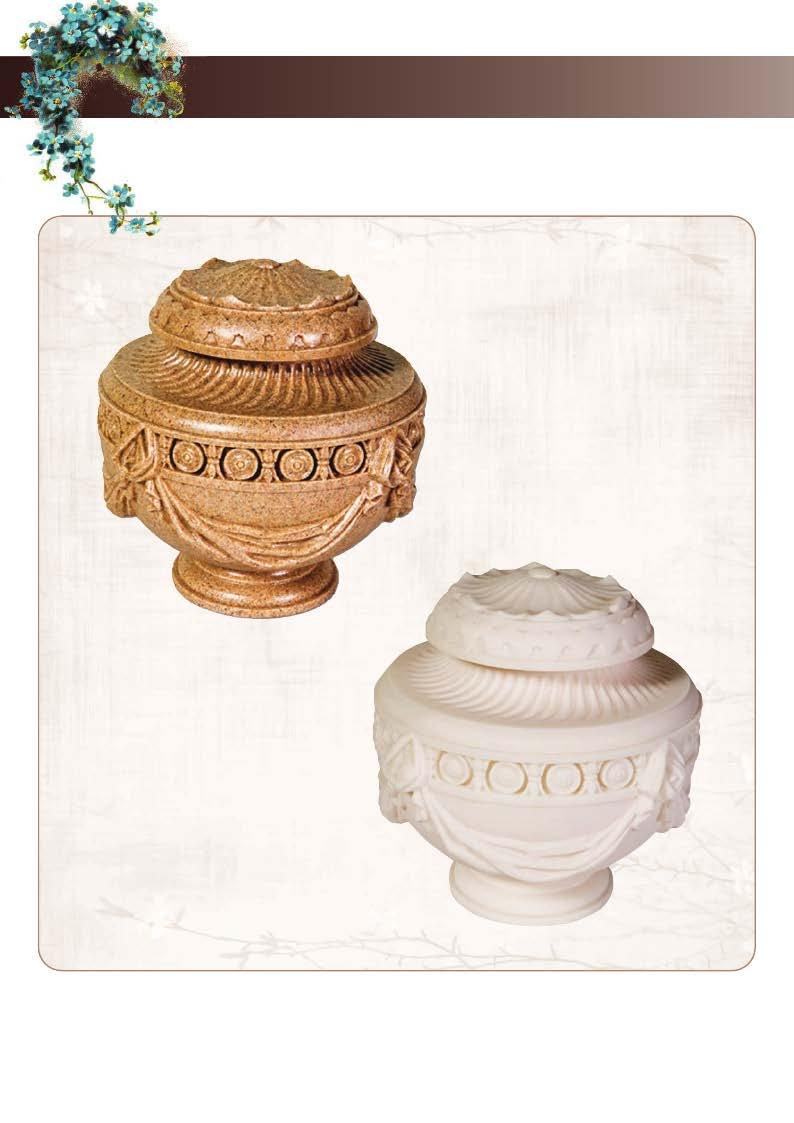 Victorian Garden In Marble White or Desert Sand cold cast stone (bonded minerals and resin), this Neoclassical urn design is typical