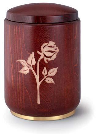 Wooden Urns Our traditional, durable wooden urns are characterised by their extraordinary quality and fi nish.