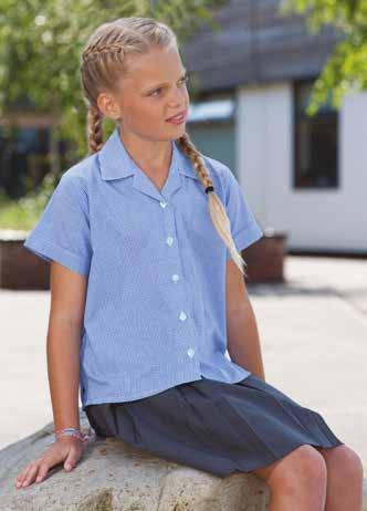 WARWICK twin pack Ref: 93329 Semi-fitted short sleeve fashion blouse Revere collar Sleeve vents Shaped hem Non iron fabric 65% Polyester
