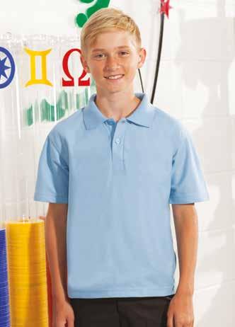 Poloshirts can be made to order to meet your specific requirements. See page 47 for more details.