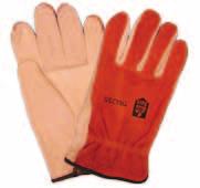 003 TR45SPP Tuff Stuff Men's split leather, double palm fitters glove,