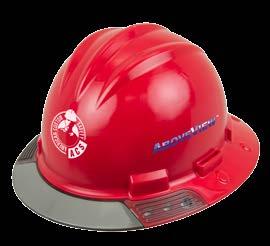 AboveView Hard Hat Safety Featuring a see-through visor that allows workers to see hazards overhead, the patented AboveView Full-Brim Hard Hat is designed with a wide brim for increased protection
