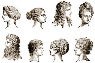 In the early days, men were wearing their hair short and were growing bears. Free women were normally wearing l, while slave women were wearing their hair short.