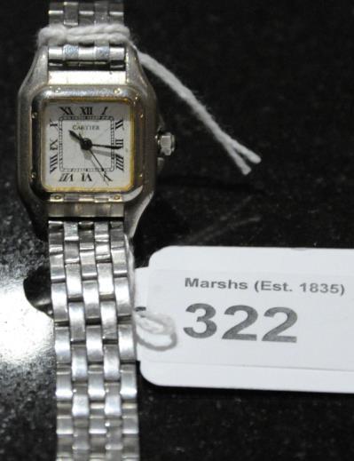 322. Cartier Ladies Wrist Watch.