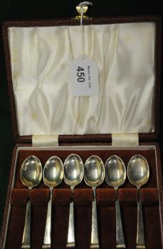 Six Coffee Spoons in Box (Sheffield
