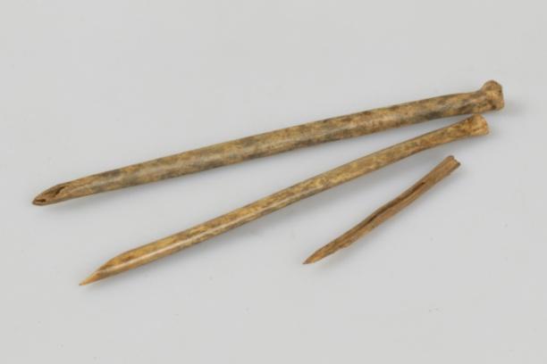 shafts for broken quills. A fragment of a probable quill pen was found on a site on Aldwark, not far from the College.