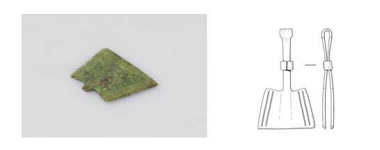 Figure 8: Possible copper alloy tweezers could have been used as a part of a parchment holder Although many of these items associated with writing were found at the Vicars Choral College, there is no