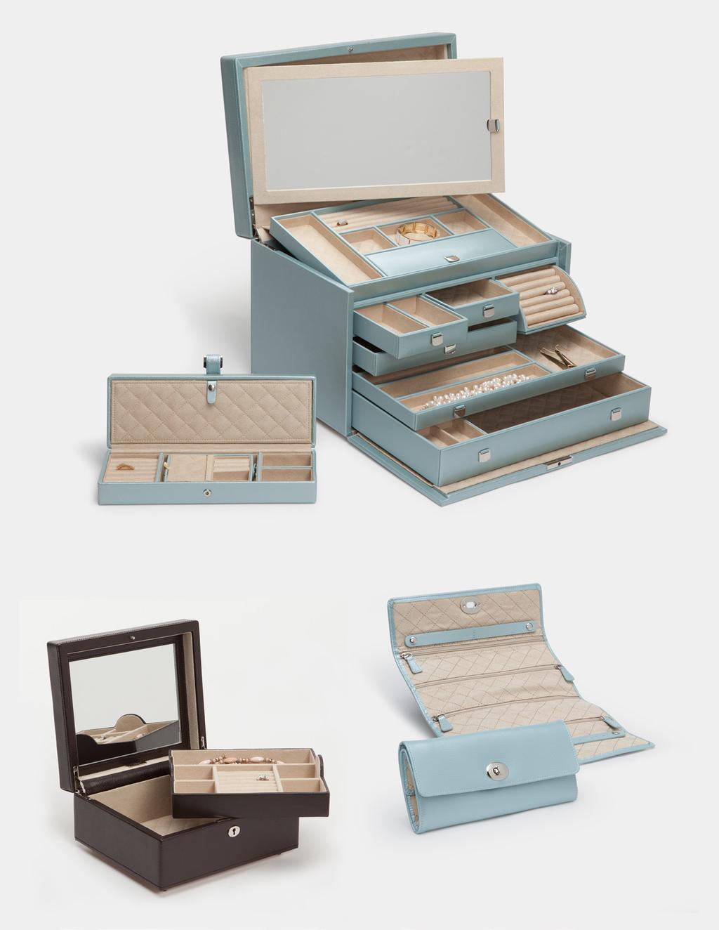 LARGE JEWELLERY BOX WITH TRAVEL CASE ITEM NO: 3150 16.25 W x 10.75 D x 11 H 41.3 x 27.