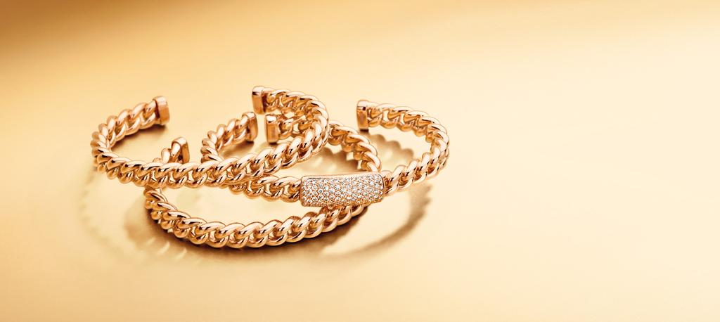 The appearance of the link is often determined by the cut, which is given to the bracelet only when it is finished.