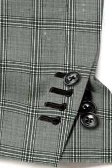Gray with Black Fancy Plaid Jacket :Z1-2822077 Trouser :Z1-2822077 Shirt :H-2515312S