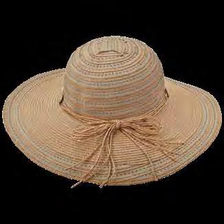 OCEAN LP279-ASST Paper Braid Round Crown with 4 1/2 Brim Embroidery and Tassels 3-Coral, 3-Mint, 3-Natural, 3-Navy One Size Handmade Since 1921 Mint WATERSIDE LP253-ASST Navy Natural Coral Poly Braid