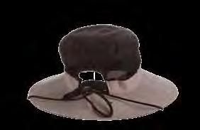(Back) DEL RAY LC811-ASST Cotton Round Crown with 4 Brim Rope and