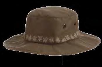 Boonie with 3 Brim Contrast Underbrim and Chin Cord