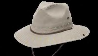 HIKER 863L Handmade Since 1921 Water Repellent Garment Washed Twill Safari with 2 1/2 Brim Faux