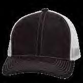 Structured Cotton Baseball Cap Mesh Back and Velcro Backstrap