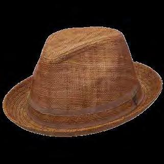 Spring/Summer 2019 WISEGUY MS290 Paper Braid Fedora with 2 Brim Ribbon Band with Web